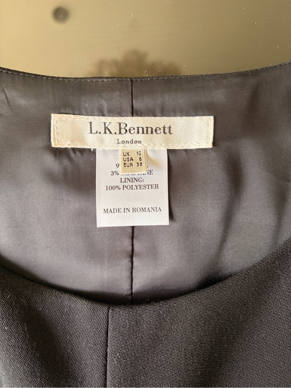 L.K.Bennett Wool blend dress sz 6 - Picture 10 of 10